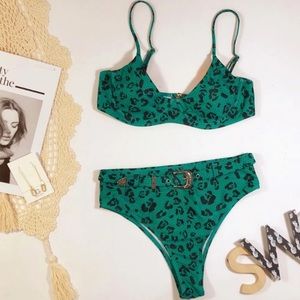 Green Cheetah Bikini!!!💚